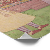 Mughal Emperor Babur en zijn zoon Humayan Poster (Hoek)