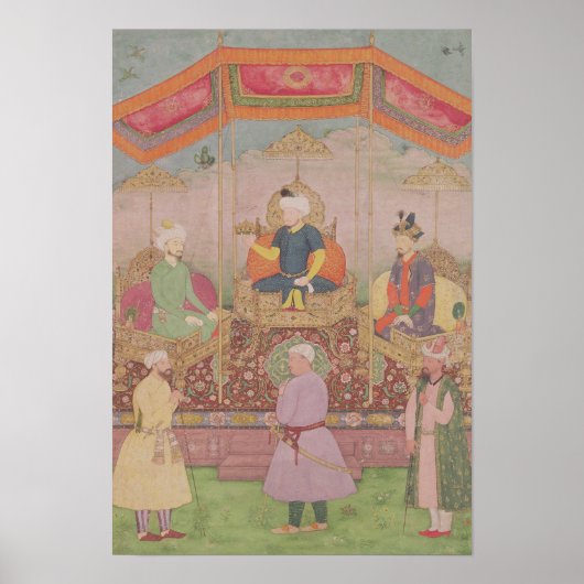 Mughal Emperor Babur en zijn zoon Humayan Poster (Voorkant)