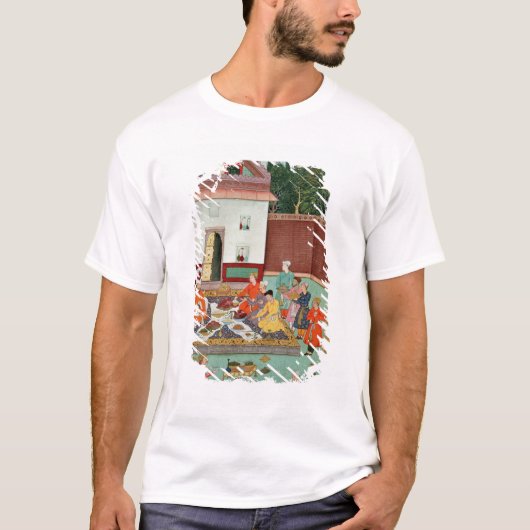 Mughal Emperor die in een Courtyard verdwijnt T-shirt (Voorkant)