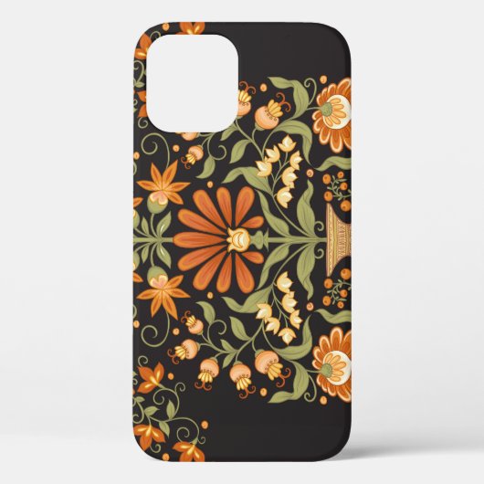 Mughal Fantasy: Retro Bloemenweelde Case-Mate iPhone Case (Achterkant)