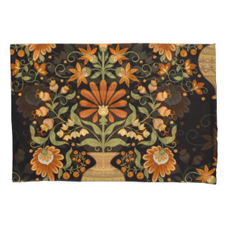 Mughal Fantasy: Retro Bloemenweelde Kussensloop