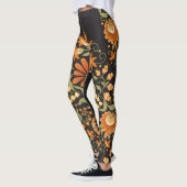 Mughal Fantasy: Retro Bloemenweelde Leggings (Links)