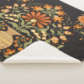 Mughal Fantasy: Retro Bloemenweelde Sherpa Deken (3/4)