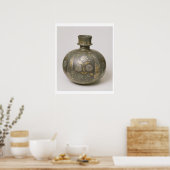 Mughal Flask (metaalbewerking) Poster (Keuken)