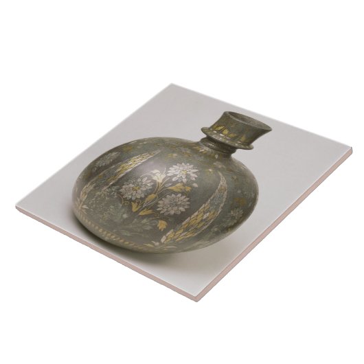 Mughal Flask (metaalbewerking) Tegeltje (Zijkant)