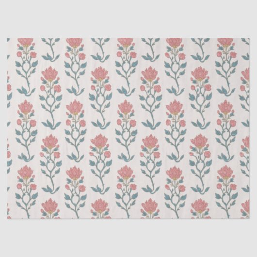 Mughal Floral Butta Tissuepapier (Voorkant)