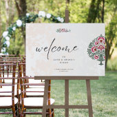 Mughal Floral Motif Nikah | Nikkah Wedding Acryl Bord