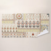 Mughal Floral Paisley: Etnische digitale elegantie Badhanddoek (Badhanddoek)
