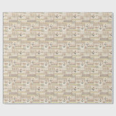 Mughal Floral Paisley: Etnische digitale elegantie Cadeaupapier (Vlak)