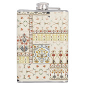 Mughal Floral Paisley: Etnische digitale elegantie Heupfles (Achterkant)