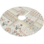 Mughal Floral Paisley: Etnische digitale elegantie Kerstboom Rok (Gekanteld)