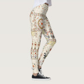 Mughal Floral Paisley: Etnische digitale elegantie Leggings (Rechts)