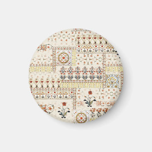 Mughal Floral Paisley: Etnische digitale elegantie Magneet