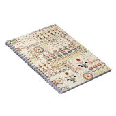 Mughal Floral Paisley: Etnische digitale elegantie Notitieboek (Rechterzijde)