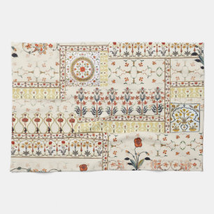 Mughal Floral Paisley: Etnische digitale elegantie Theedoek