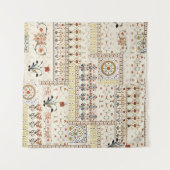 Mughal Floral Paisley: Etnische digitale elegantie Wandkleed (Voorkant (horizontaal))