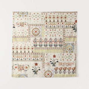 Mughal Floral Paisley: Etnische digitale elegantie Wandkleed