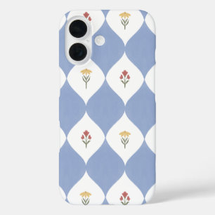 Mughal-geïnspireerd bloemenrooster iPhone 16 hoesje