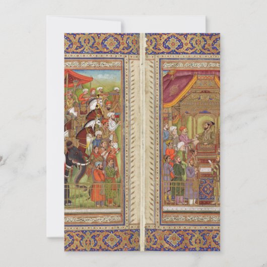 Mughal India Islam Islamitische Muslim Boho Art Kaart (Voorkant)