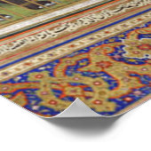 Mughal India Islam Islamitische Muslim Boho Art Poster (Hoek)