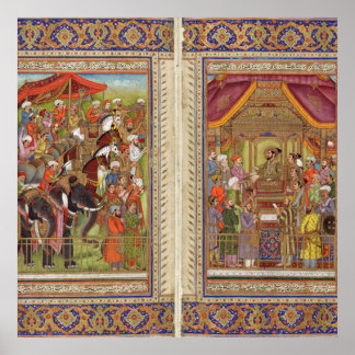 Mughal India Islam Islamitische Muslim Boho Art Poster