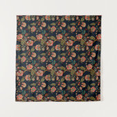 mughal motif ornament patroon met meerkleurige ach wandkleed (Voorkant (horizontaal))