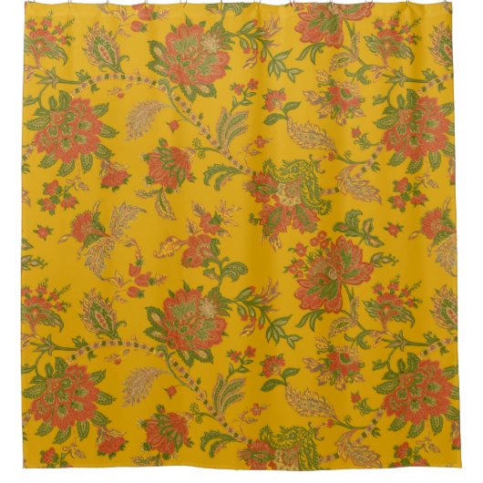 mughale kunstmotieven en grenzen digitale textiele douchegordijn (Voorkant)