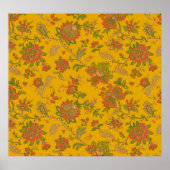 mughale kunstmotieven en grenzen digitale textiele poster (Voorkant)