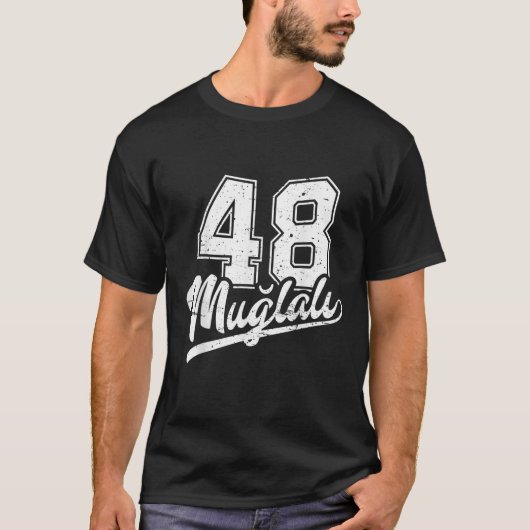 Mugla 48 Turkije Memleket T rkiye Turkse stad T-shirt (Voorkant)