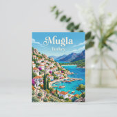 Muğla Turkije Briefkaart (Staand voorkant)