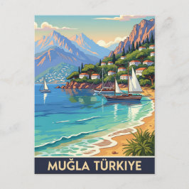  Mugla Turkije Reizen Briefkaart