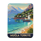Mugla Turkije Reizen Magneet (Verticaal)