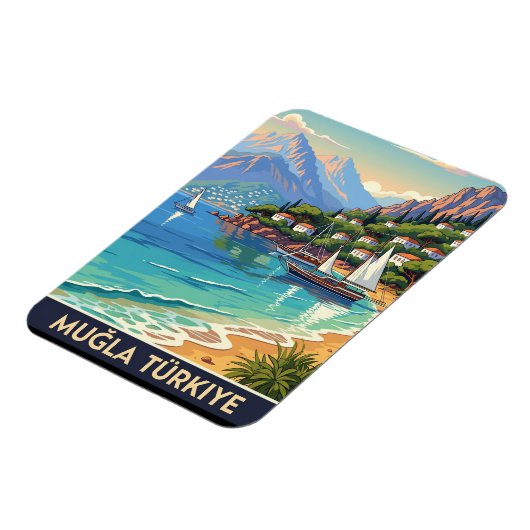 Mugla Turkije Reizen Magneet (Linkerzijde)