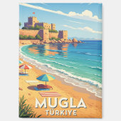  Mugla Turkije Reizen Magneet (Voorkant)