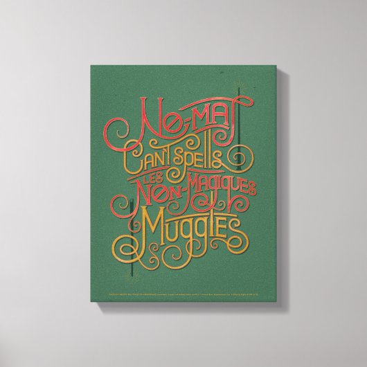 MUGLE™ gelokaliseerde vertalingen Grafisch Canvas Afdruk (Voorkant)