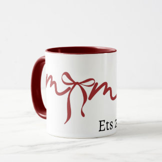 MugMama Bow Mug 2026 Cute Gift for Mom Minimalist  Mok