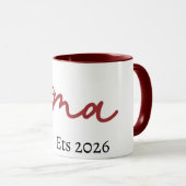 MugMama Bow Mug 2026 Cute Gift for Mom Minimalist  Mok (Voorkant rechts)