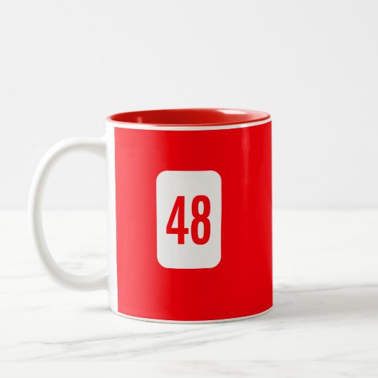 Mugs 4 All. Bold. Bright. Beautifully Minimal. Tweekleurige Koffiemok (Links)