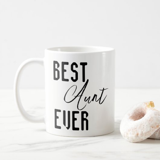 Mugs Best Aunt Ever Koffiemok (Met donut)