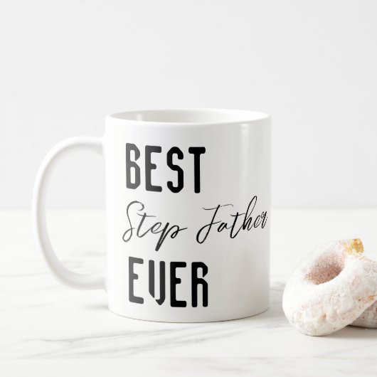 Mugs Best Step Father Ever Koffiemok (Met donut)