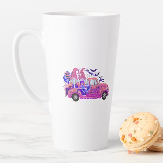 Mugs & Cups with Halloween Gnome T Latte Mok (In situ)