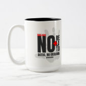 Mugs for thinking and expressing yourself tweekleurige koffiemok (Links)