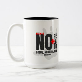 Mugs for thinking and expressing yourself tweekleurige koffiemok