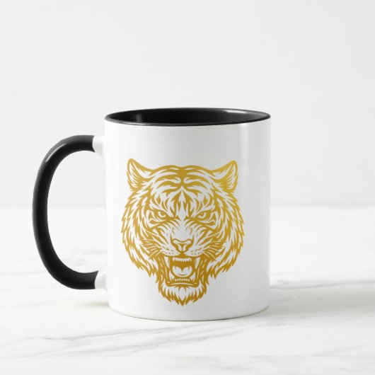 Mugs Golden Tiger Head – Fierce Strength Minimal D Mok (Links)