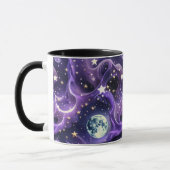Mugs – Luxury Lavender Celestial Moon Motifs Coffe Mok (Links)