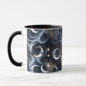 Mugs – Metallic Silver Celestial Moon Phase Luxury Mok (Links)