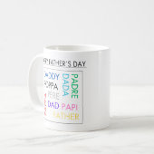 Mugs with design for Father's Day Koffiemok (Voorkant links)