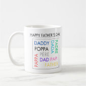Mugs with design for Father's Day Koffiemok (Links)