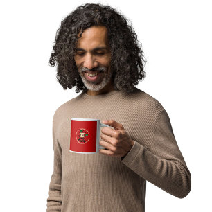 Mugshot achtergronden en top koffie Mok Design