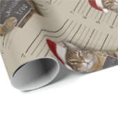Mugshot Cat Kerstmis Cadeaupapier (Rol Hoek)